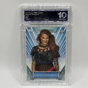 Lita WWE Topps Women's Division 2019 Wrestling Card #56 Graded 10 Gem Mint